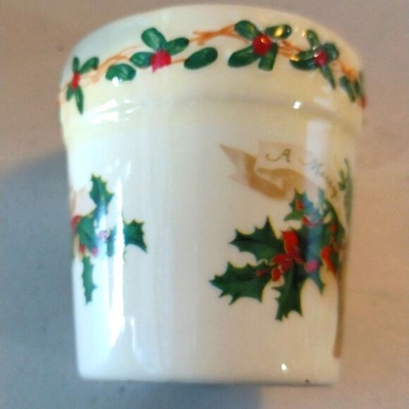 Yankee Candle Ceramic Votive Tealight Candle Holders Christmas Decoration x 4 - Picture 5 of 8